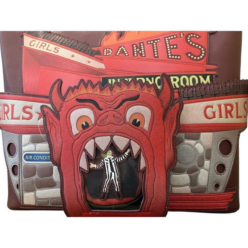 Beetlejuice Dante's Inferno Room XL Tote Crossbody Bag with Coin Bag New NWT - Picture 6 of 11